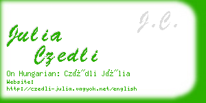 julia czedli business card